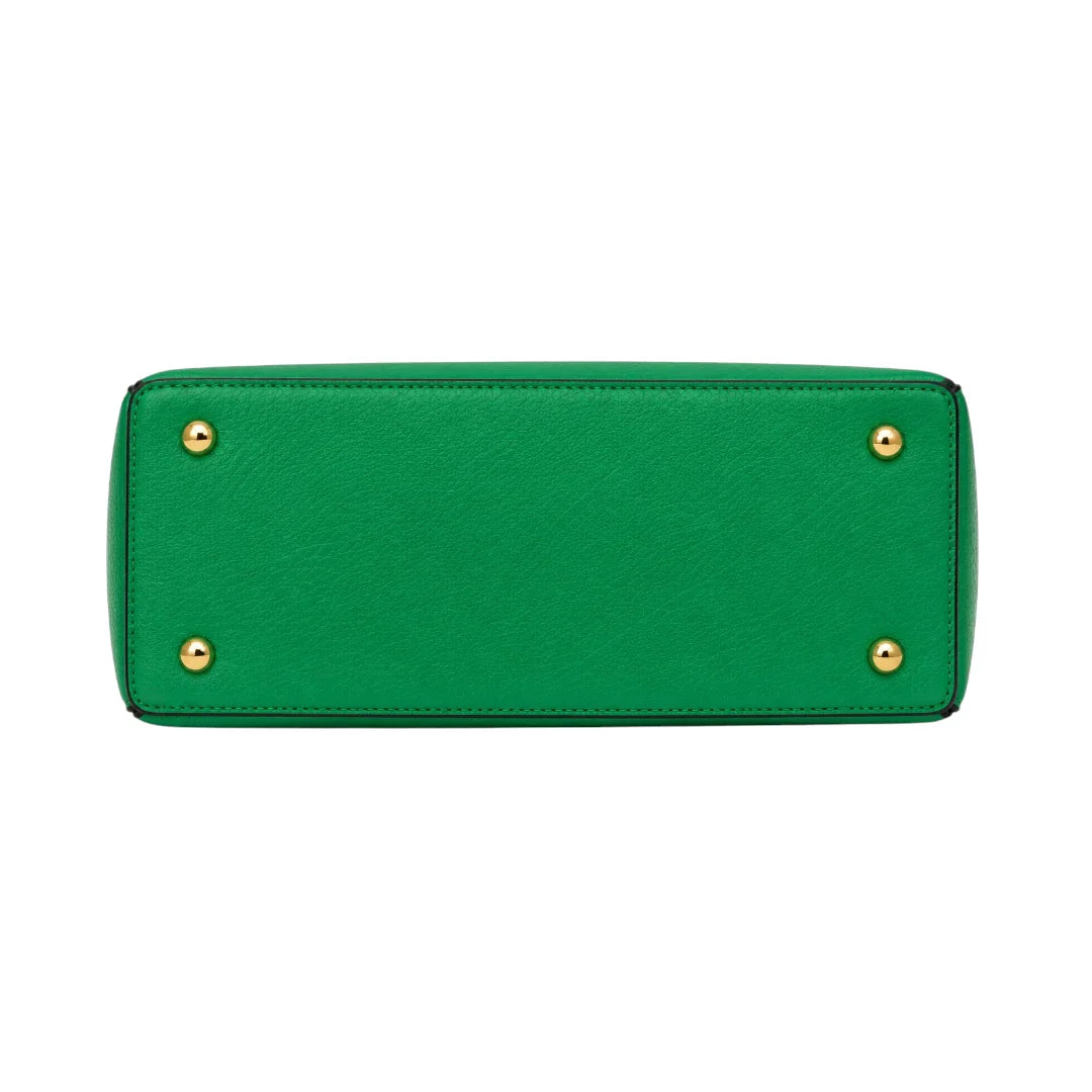 Lomx Premium Green Leather Handbag for Women