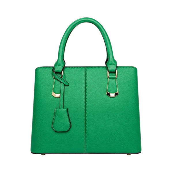 Lomx Premium Green Leather Handbag for Women