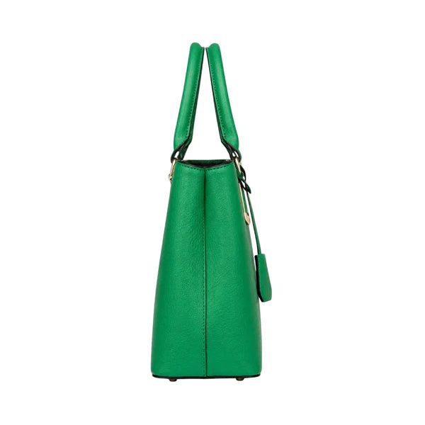 Lomx Premium Green Leather Handbag for Women