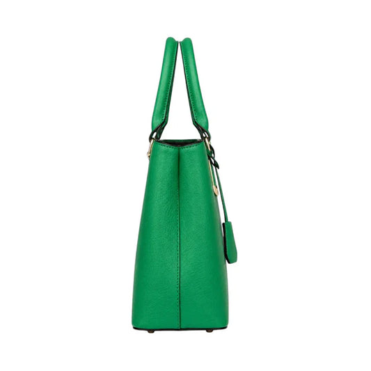 Lomx Premium Green Leather Handbag for Women