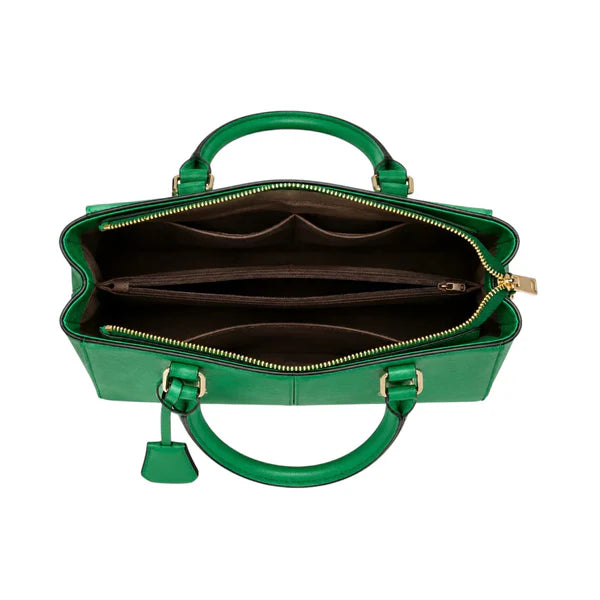 Lomx Premium Green Leather Handbag for Women