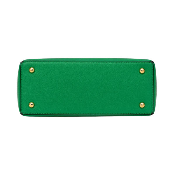 Lomx Premium Green Leather Handbag for Women